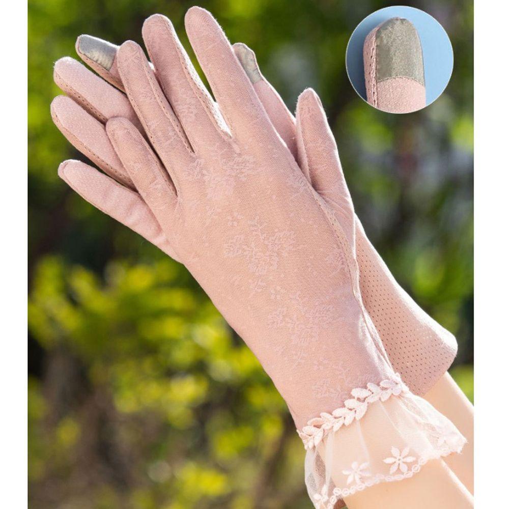 Cycling Women Spring Summer Gloves UV Protection Sun Gloves Mittens Driving Gloves