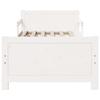 Bed Frame with Headboard White 80 x 200 cm Engineered Wood
