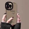 For IPhone15 Mobile Phone Case Female 14plus New Style 13max English Creative Female Shell 12 Protective Cover 11pro