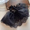 Korean Lace Hair Tie: Chic Women's Fashion Floral Elastic Hair Accessory 2025