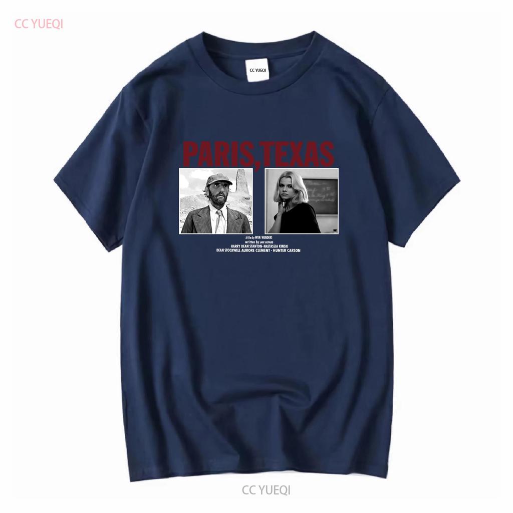 Paris Texas 1984 Filmposter T-Shirt Gr. XXL Wim Wenders Werner Herzog David Lynch lange oder kurze Ärmel Vintage Gewaschen Atmungsaktiv