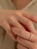 Lunne 14K 2Mm Bubble Ball Line Ring (14K Gold) Lfr08 (B Type)