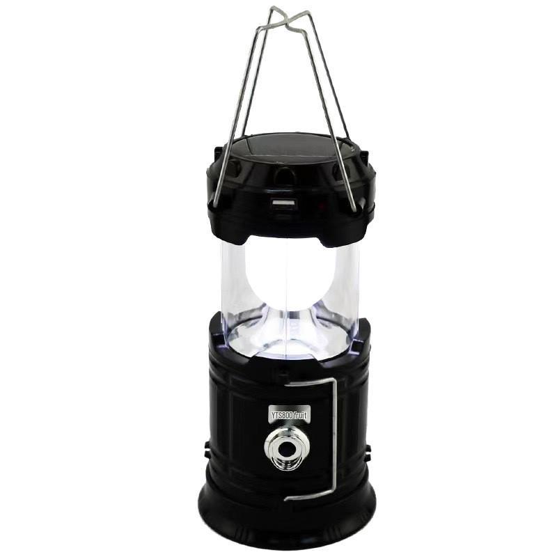 Rechargeable Outdoor Solar Camping Lantern with Long Battery Life - Flashlight & Tent Light for Emergencies & Power Outages