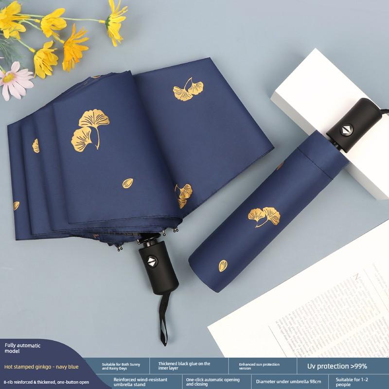 Dual-Purpose Umbrella for Girls, Foldable, Stylish, Compact, Portable, Automatic Sunshade, Sun Protection, Uv Protection, Sun Umbrella
