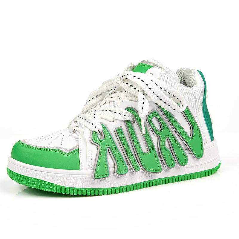 Neue Retro Deutsche Trainingsschuhe Herren und Damen High-Top Dicksohlige Brotschuhe Jugend Übergröße Lässige Sportliche Partnerschuhe