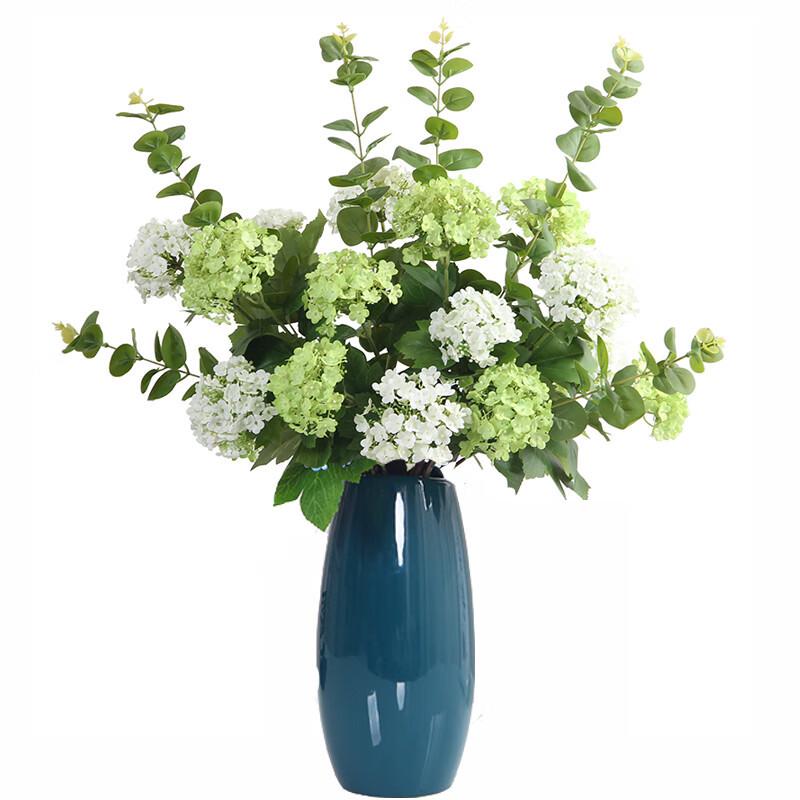 Künstlicher Hortensienstrauß zur Dekoration für Wohnzimmer, Esstisch oder TV-Schrank