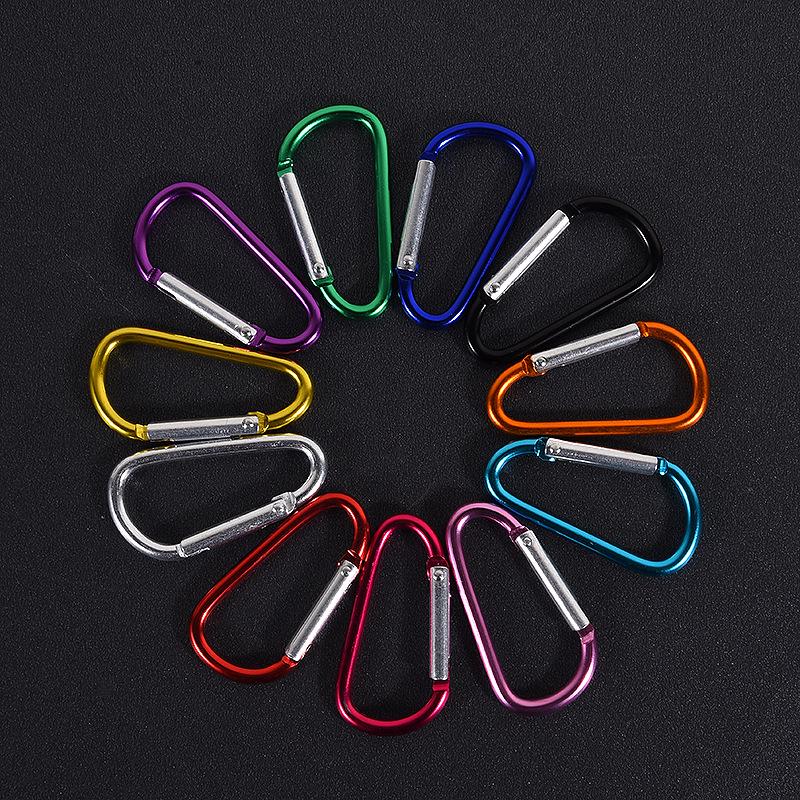 D-type Aluminum Alloy Carabiner: Outdoor, Quick Release, Multifunctional Water Bottle Buckle
