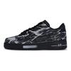 Nike Air Force 1 REGO Hot Dog, Extreme Night Slip Resistant Abrasion Resistant Low Top Skateboard Shoes Unisex CW2288-001(Team1189-)