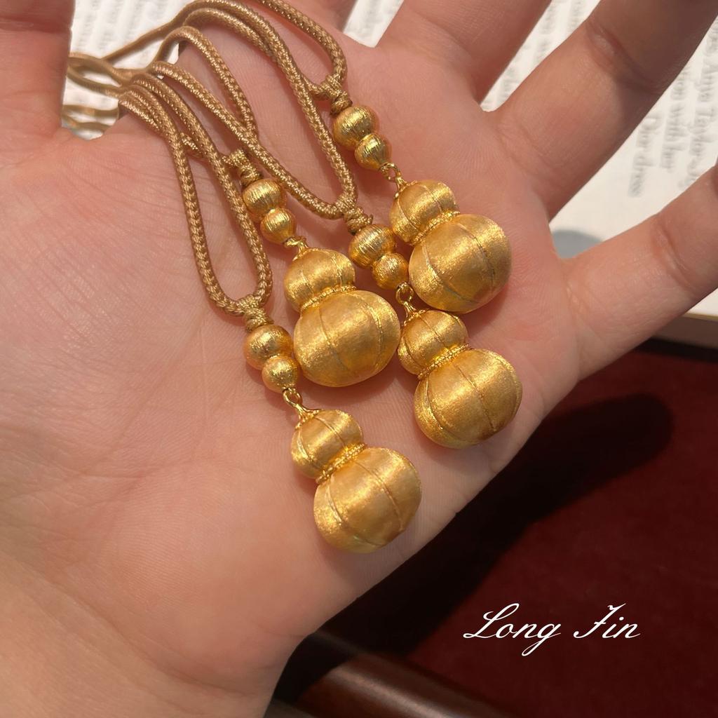 Jindian Has The Same Velvet Pumpkin Gourd Pendant Necklace, Golden Melon Full Of Fruitful Sweater Chain Temperament Women