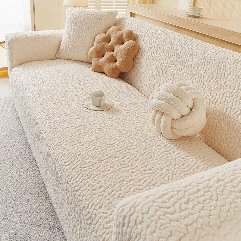 Winter Shu Velvet Sofa Cover New Plush Sofa Cover All Inclusive Universal Cover Anti Cat Scratch Protective Cover