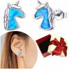 Unicorn Stud Earrings S925 Shiny Unicorn