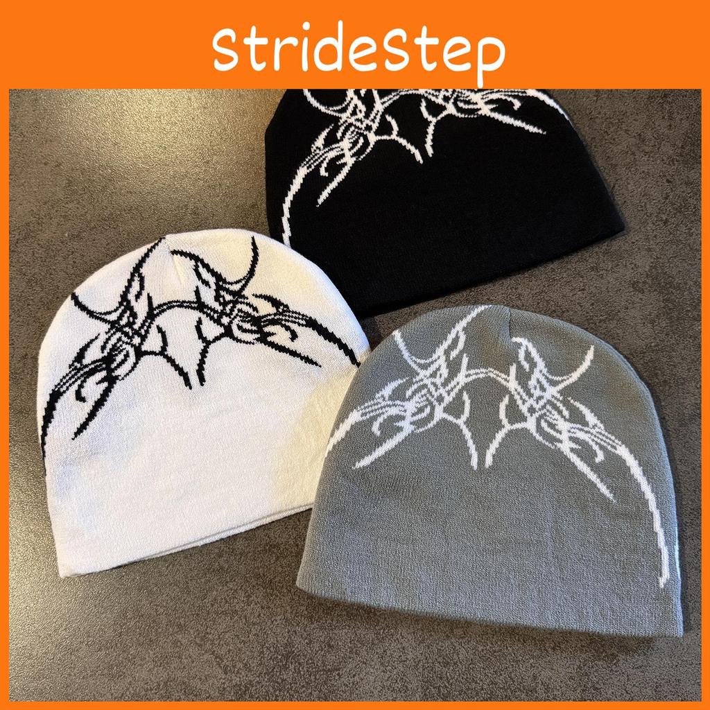 Style Hip Hop Skull Letter Knit Beanie For Men And Women Winter Warmth