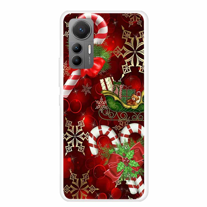 For Xiaomi Redmi K50 Ultra Case Christmas Soft Silicone Back Cover Phone Case for Redmi K50 Extreme Edition Clear Cartoon Funda