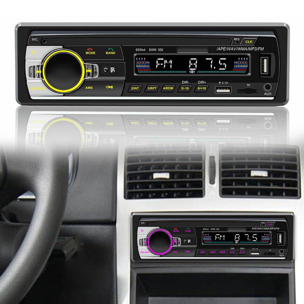 1 Din Car Stereo Radio Car Radio USB MP3 Player Car Audio Player 12 Pin Interface Fast USB Charging Four Channel Output