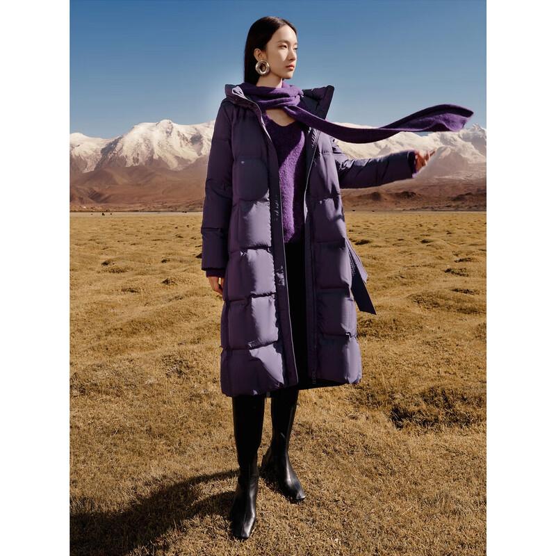 

JUZI ANNACOLL Женское длинное пуховое пальто с капюшоном 2XL