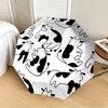 1 Stück Kuhmuster Automatischer Öffnungs-/Schließschirm, Formelle Anlässe - Ideales Geschenk für Familie oder Freunde, Outdoor-Accessoire yy251211148