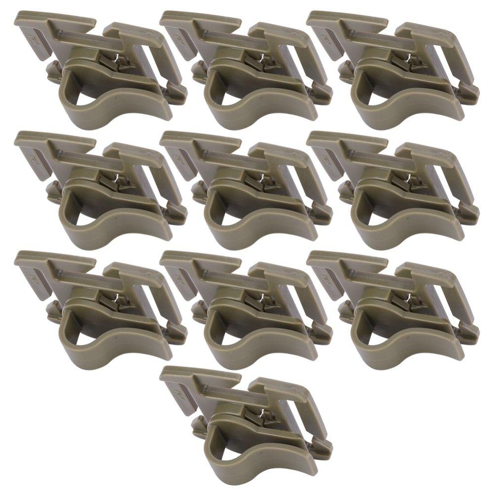10 Pezzi Clip Leggere per Tubo di Idratazione Clip Regolabile per Tubo dell'Acqua Fibbia Resistente per Zaino Outdoor