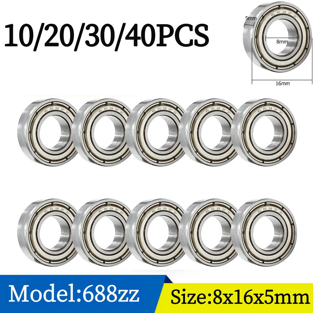 10pcs/lot Ball Bearing 625ZZ 5x16x5mm Carbon Steel Bearings 607 623 626 688 685 687 608 for Scooter Free Shipping