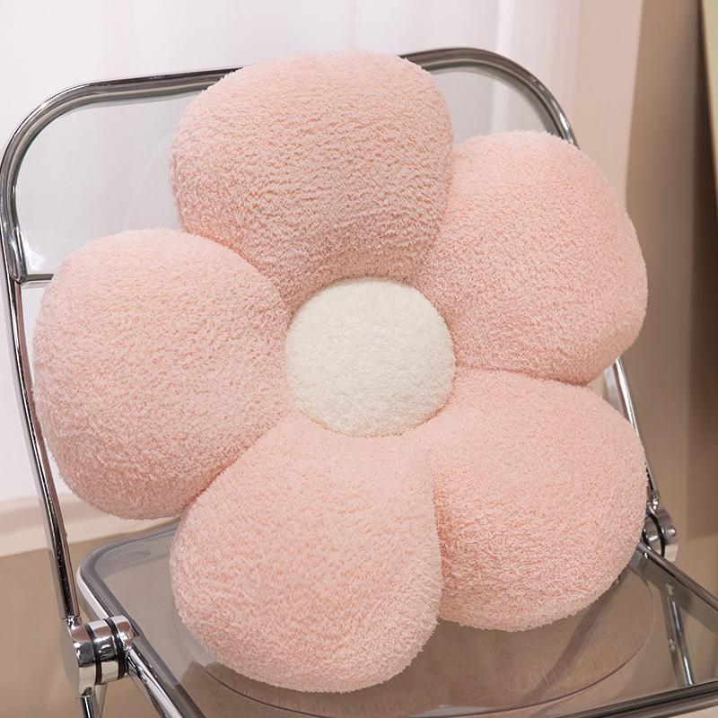40/50/65cm Stuffed Soft Plant Five Petals Flower Plush Toys Cute Chair Car Plush Cushion Office Nap Pillow Nice Birthday Gift