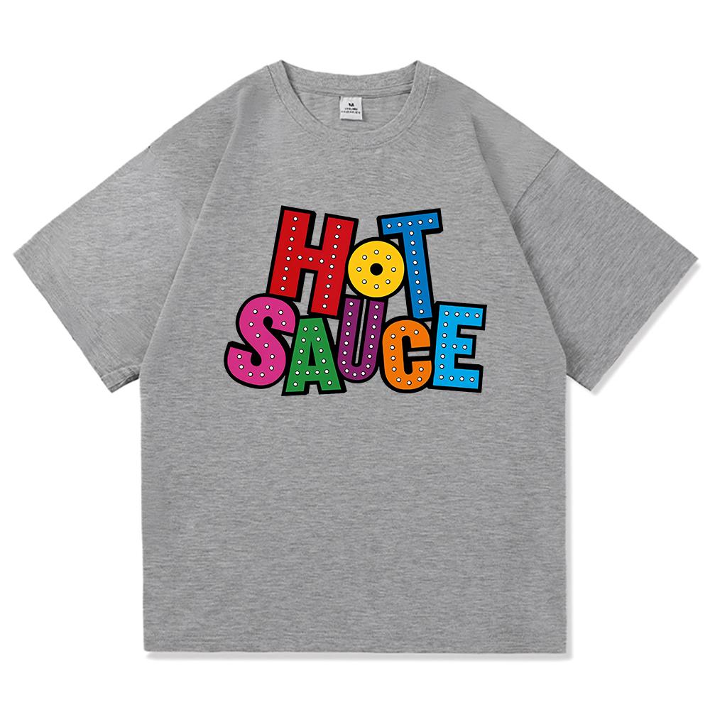 BabyMonster Hot Sauce T Shirt 2026 New Song Fashion Retro Menwomen Clothing Vintage Harajuku High Quality Tops Cotton Tshirts