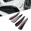 2 Stück Auto Frontstoßstange Lippe Splitter Seitenspoiler Für Mercedes Benz A-Klasse W177 A180 A200 A220 A250 A35 A45AMG LCI 2023-2024