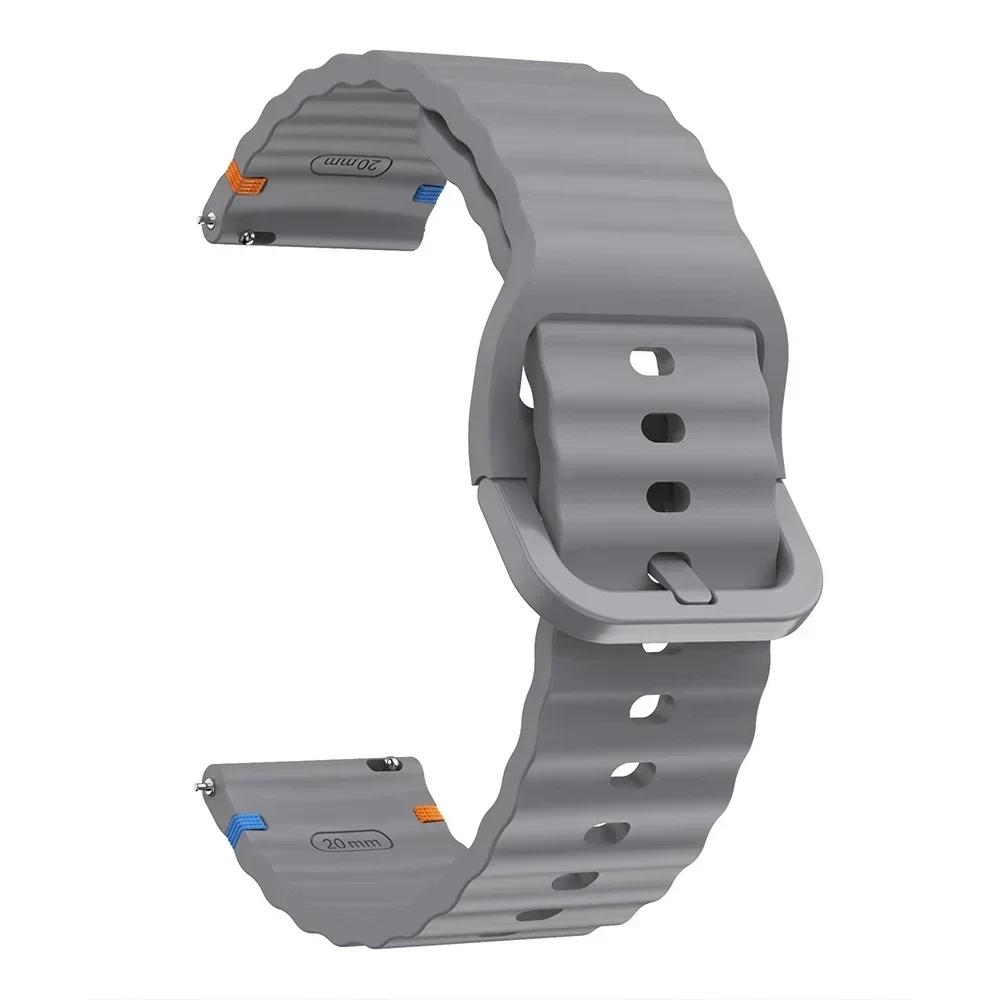

20mm 22mm Watch Silicone Band For COLMI P71 Strap For COLMI M42/C81 C60 C61/I31/P68 P73/P28 Plus Watchbands Bracelet Accessorie 1PCS 20MM серый