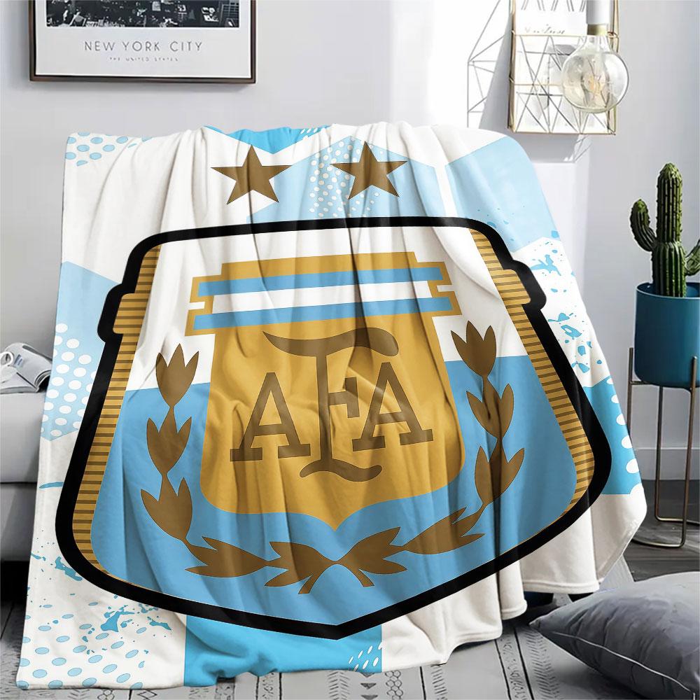1PC Messi Patterned Flannel Blanket Suitable For All Seasons for Home Decor Warmth and Comfort Gifts Holiday Present