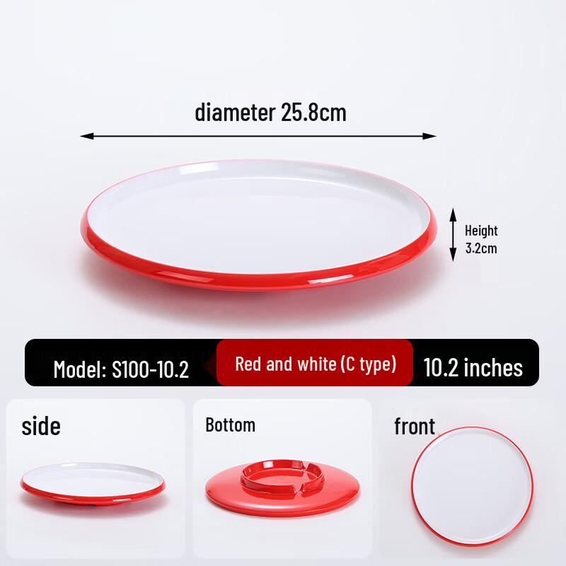 Commercial Melamine Round Skewer Serving Plate