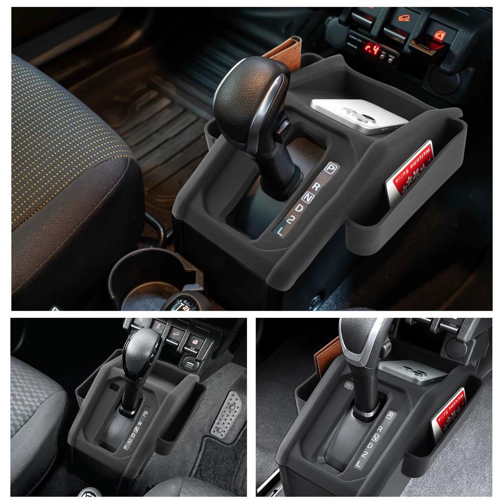 Ruiya Shift Panel Console Tray for the 2025 New Suzuki Jimny Nomad Automatic This Jimny Nomad Gear Shift Panel Side Console Box Is a Center Console