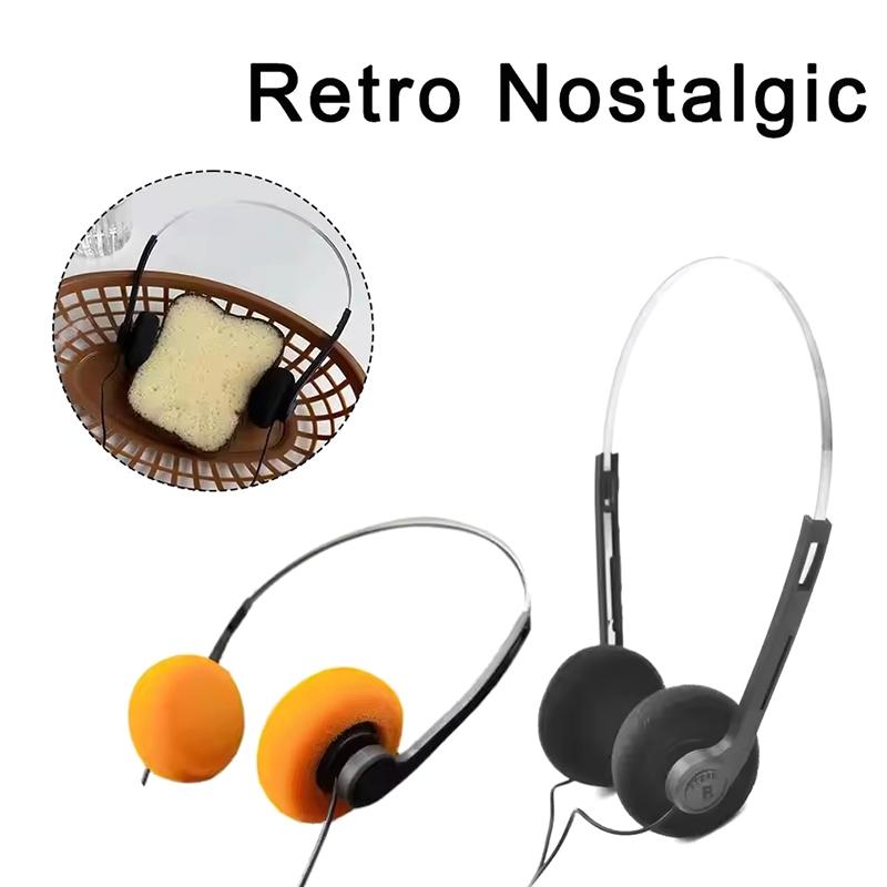 Fashion Classic Underwire Headphone Music Mp3 Walkman Portable Wired Small Headphones Sports Photo Props