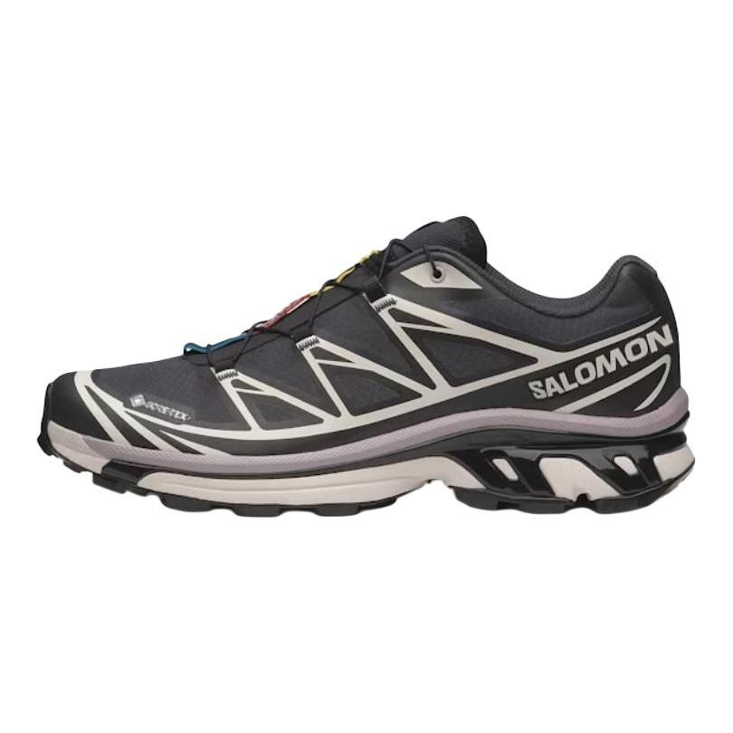 SALOMON XT 6 Running Shoes Unisex Black Beige Sneakers 478614