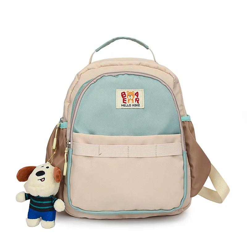 

Детский школьный рюкзак с изображением медведя для детского сада Kawaii для учеников начальной школы, большой емкости, защищающий позвоночник и снижающий нагрузку на рюкзак