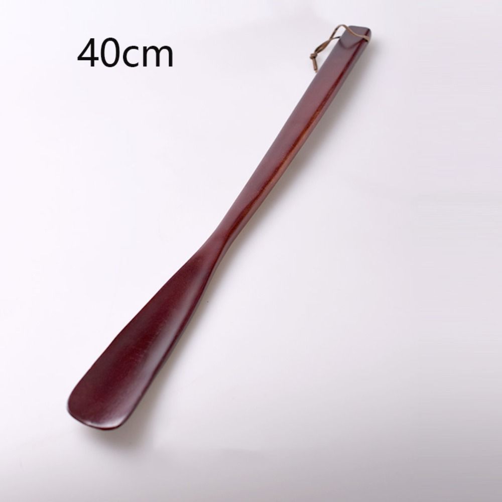 25/40cm Solid Wood Shoe Horn Flexible Long Handle Shoehorn Craft Useful Portable Professional Pregnant Women Injured