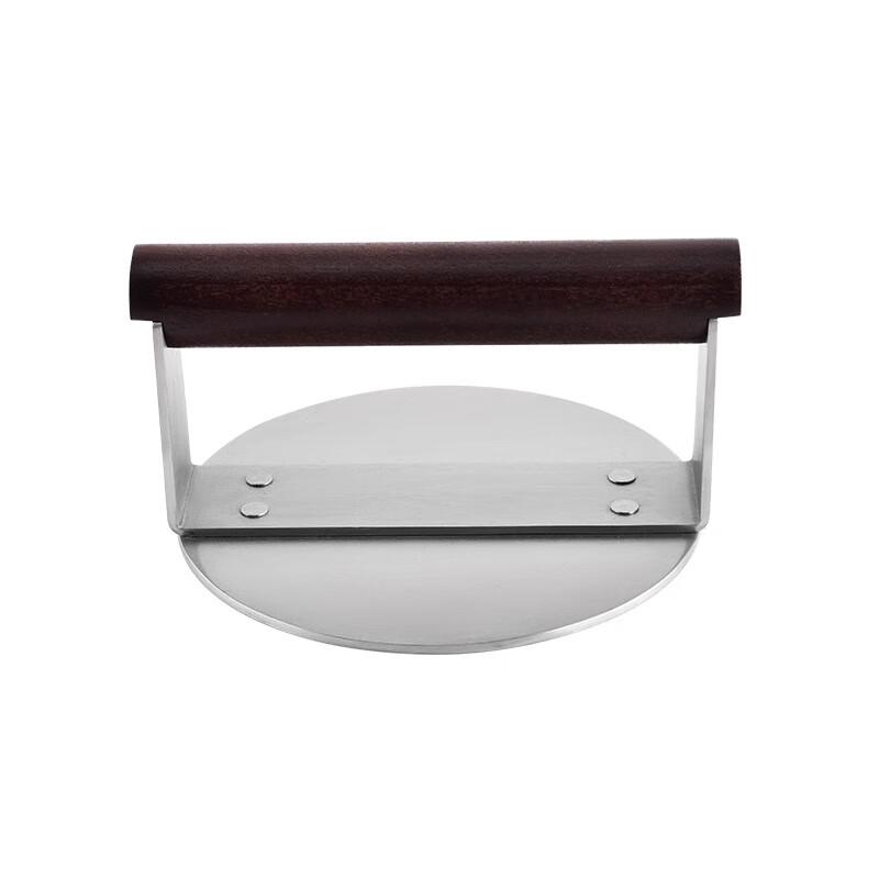 Wutuo Stainless Steel Burger Press with Wooden Handle