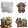 1pc Highland Cow Silicone Candle Mold - Reusable Animal Shaped Mold for DIY Handmade Candles, Plaster & Resin Crafts - Farmhouse
