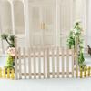 1Set Unpainted Rustic Fairy Garden Door 1/12 Scale Dollhouse Fence Mini Wooden Gate Wood Craft Scene Model Kids Pretend Play Toy