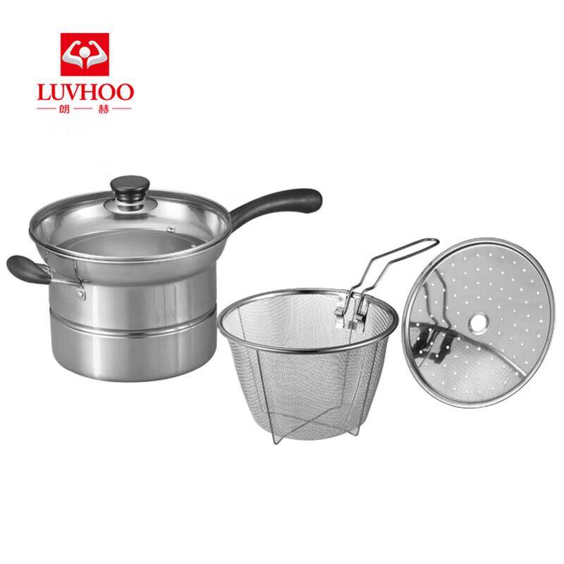 LUVHOO Stainless Steel Multi-Purpose Cooking Pot