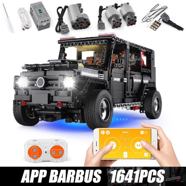 MOULD KING MOC High-Tech SUV G500 Wagon pojazd terenowy Model klocki klocki zabawki edukacyjne dla dzieci prezenty urodzinowe