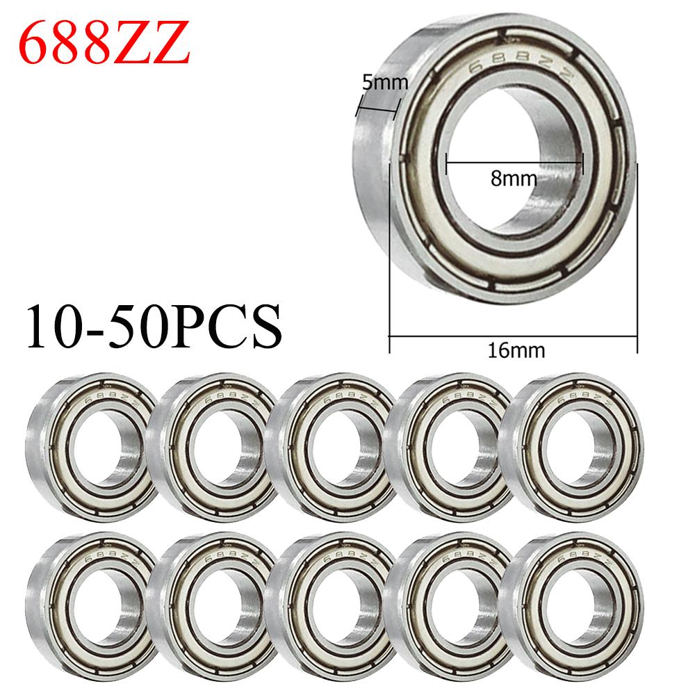10-50pcs Ball Bearings Deep Groove Miniature Bearings For Skateboard Scooter 3D Printers Bearings 623ZZ 608ZZ 6900ZZ 687ZZ