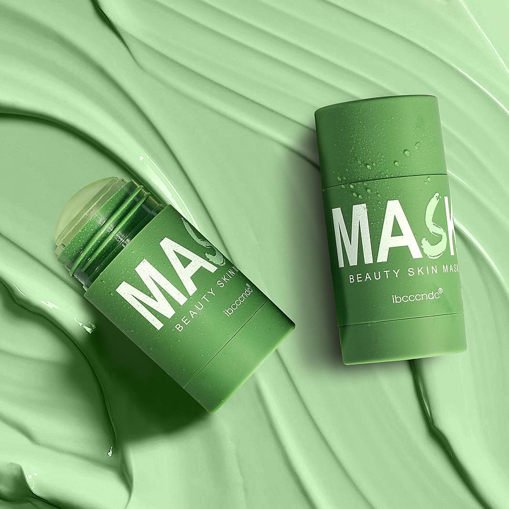 Green Tea Smear-on Solid Mask Cleans Dead Skin Improves Skin Condition Rejuvenates Skin Refreshes Facial Cleansing Mask