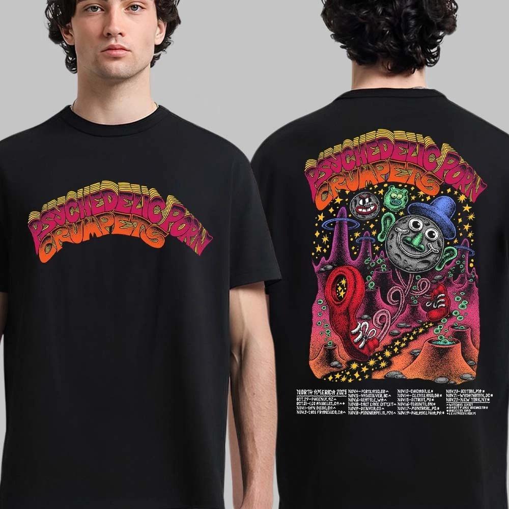 Psychedelic Porn Crumpets North America 2025 T Shirt Size S-5XL S разноцветный