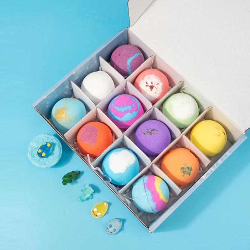Cute Dinosaur Eggs Ocean Themed Bath Balls Bubble Bath Toy Gift Set Sea Salt Organizer Color Changing Hot Spring For Bathroom