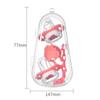 Ciucci 3 in 1 per neonati Set 2 pezzi Tettarella in silicone + clip per ciuccio per neonato Giocattolo da masticare Scatola portaoggetti antipolvere Articoli per neonati