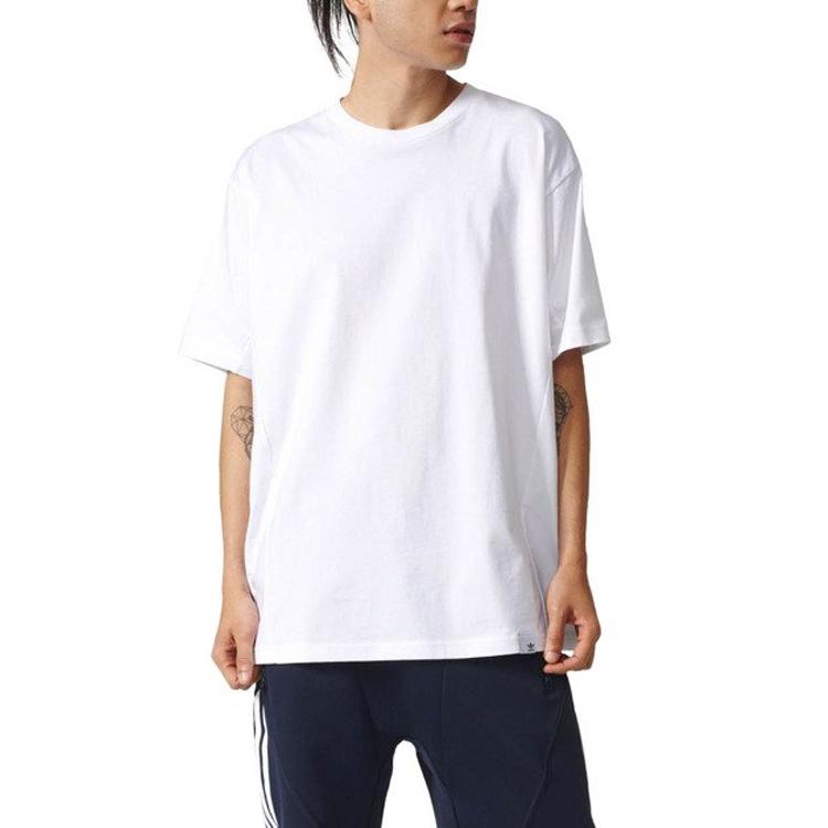 Adidas Originals Trefoil Reflective Cross Pattern Short Sleeve T-Shirt Men Tops White BQ3054