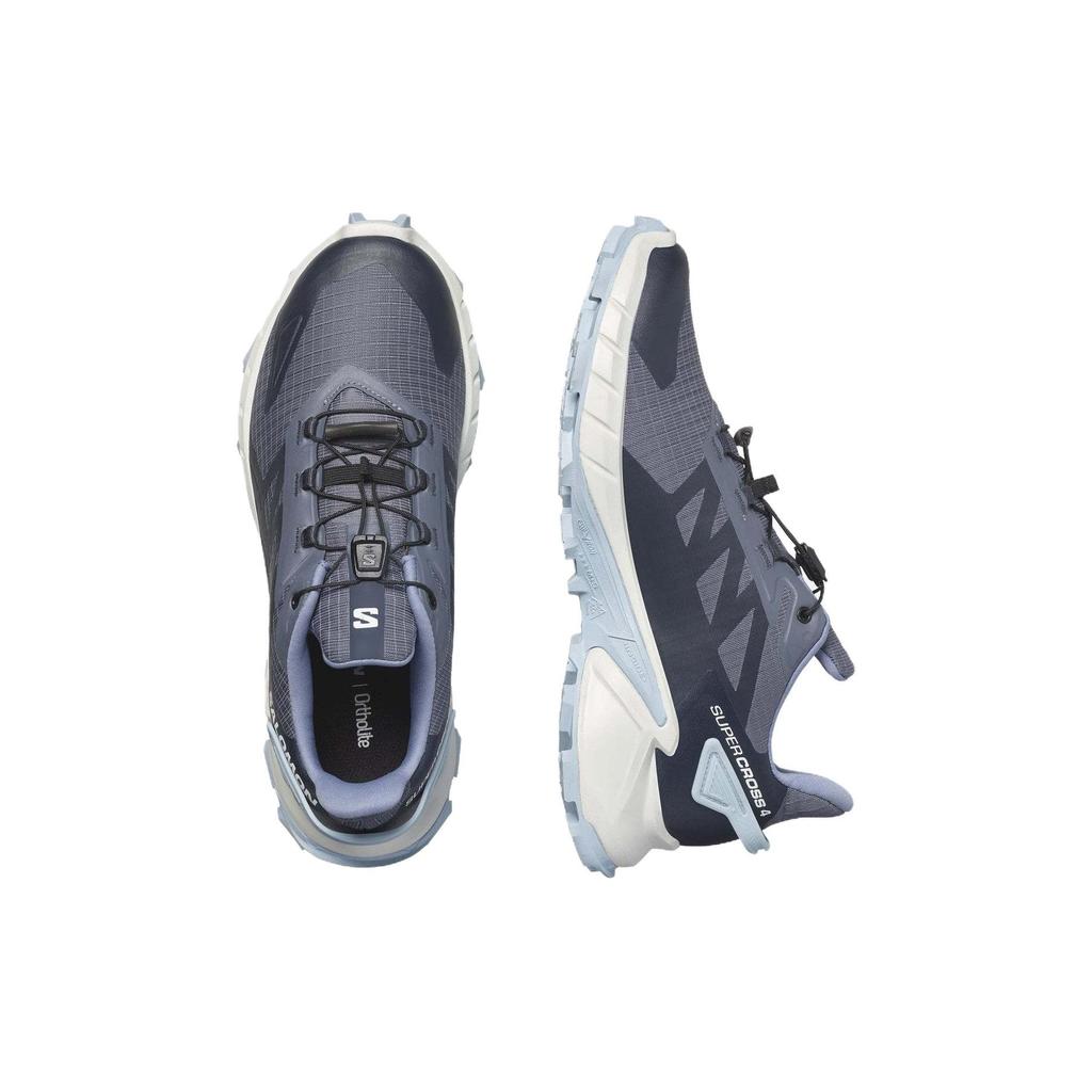 SALOMON Supercross 4 Comfortable Shock Absorption Non-Slip Low-Top Running Shoes Women Running Shoes Deep-Blue 474617