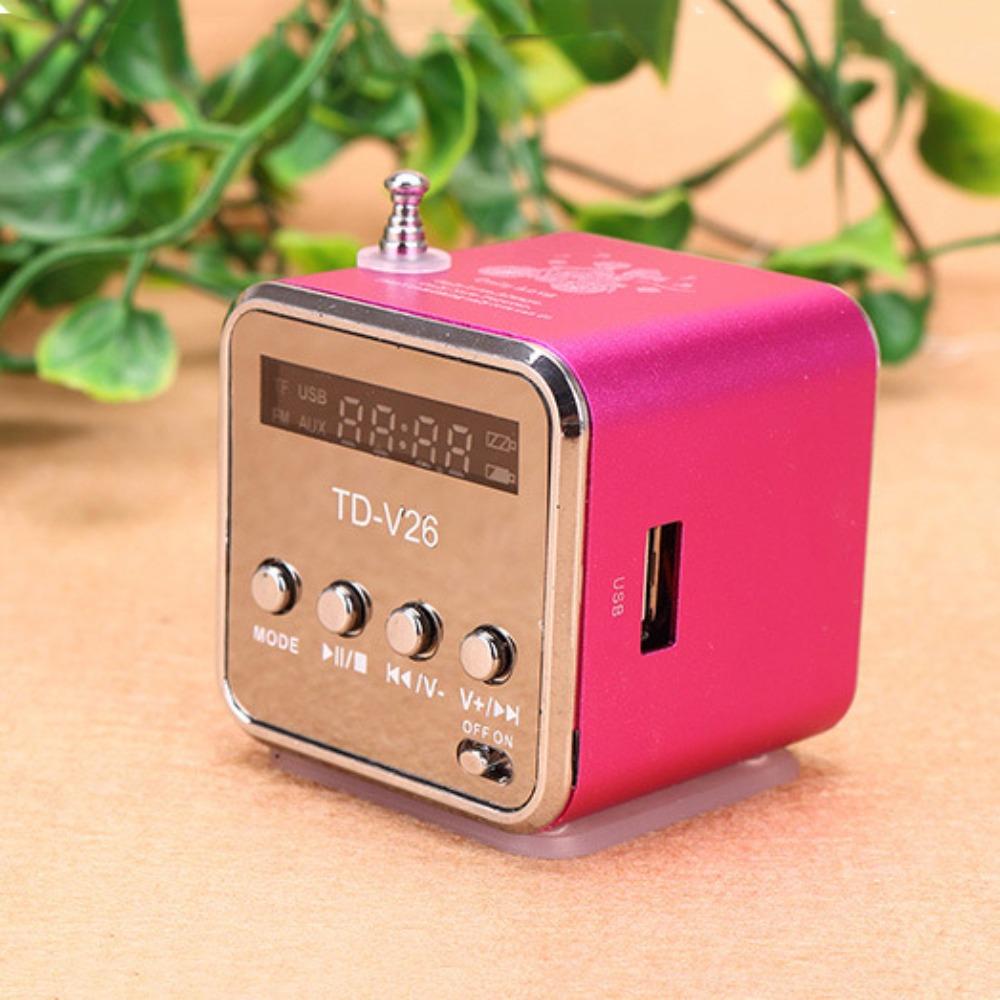 

LED Bluetooth Speaker Clear Sound Digital Radio Plug Play Portable Mini FM Radio Computer