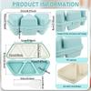 6 In 1 Onigiri Mold Portable Triangle Sushi Mold with Rice Spoon Multi-functional Rice Ball Maker for Making and Storing Sushi