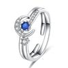 2022 Korean Fashion Women's Diamond Flash Open Ring - Stylish Hollow Design