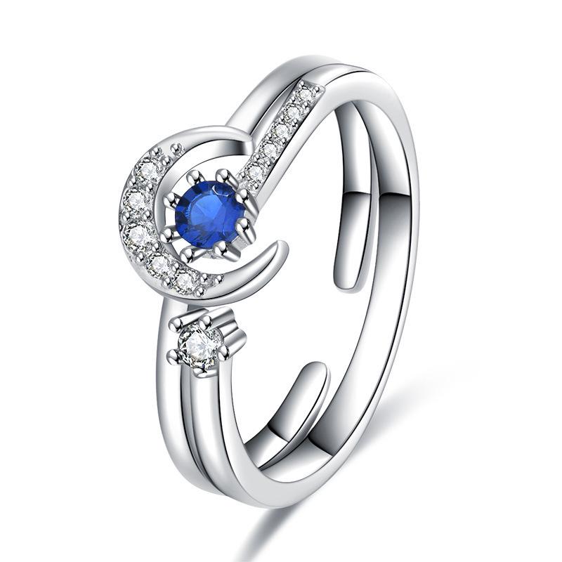2022 Korean Fashion Women's Diamond Flash Open Ring - Stylish Hollow Design