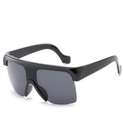 Integrated Sunglasses, Trendy One-Piece Reflective Color Film Sunglasses, Personalized Large-Frame Goggles